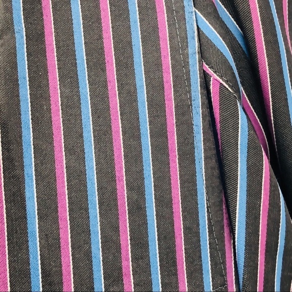 Peter‎ Millar black/purple Striped Button down L - Picture 9 of 9